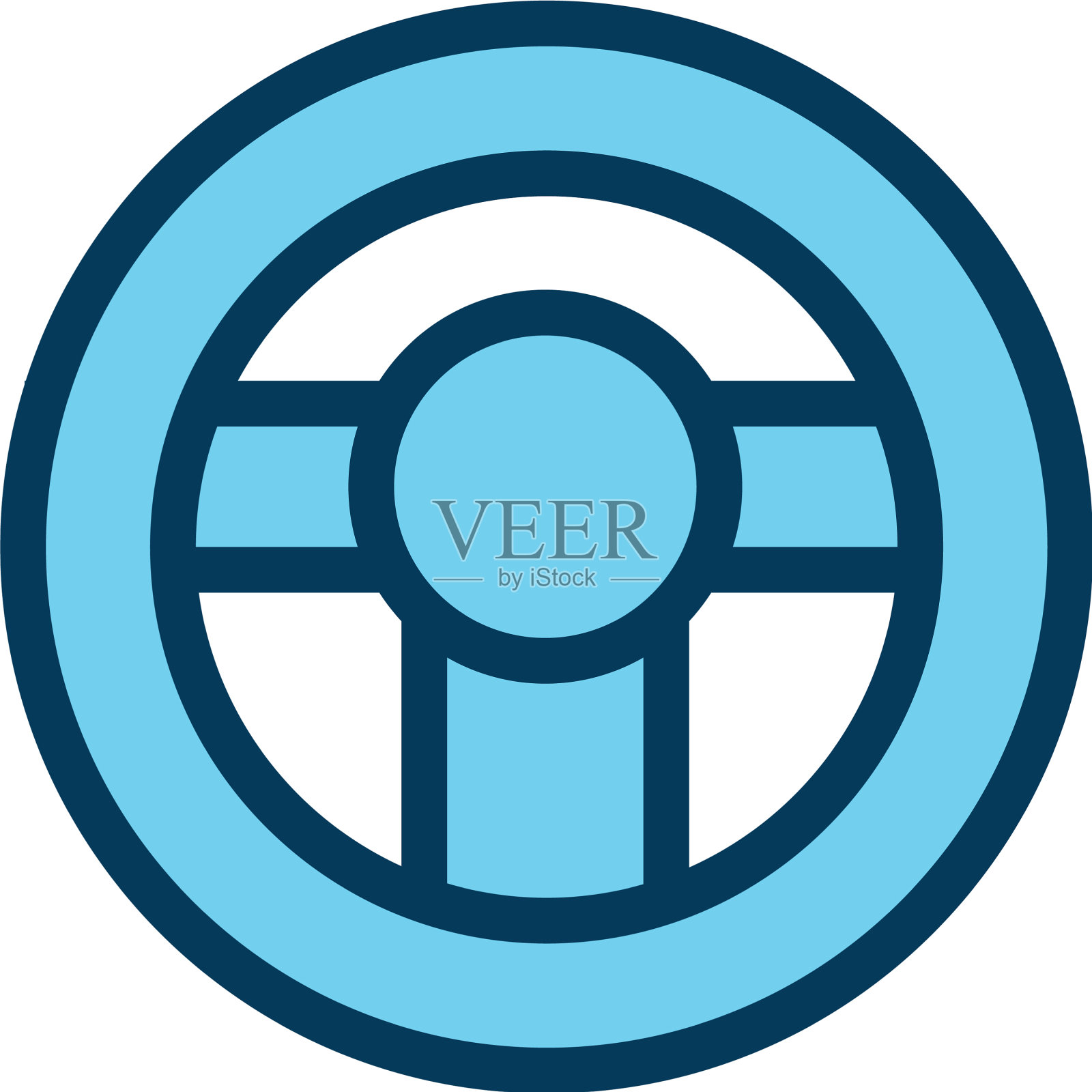 汽车车轮儿童玩具填充风格图标图标素材