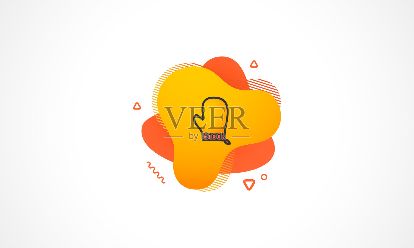 烹饪手套图标孤立在白色背景图标素材