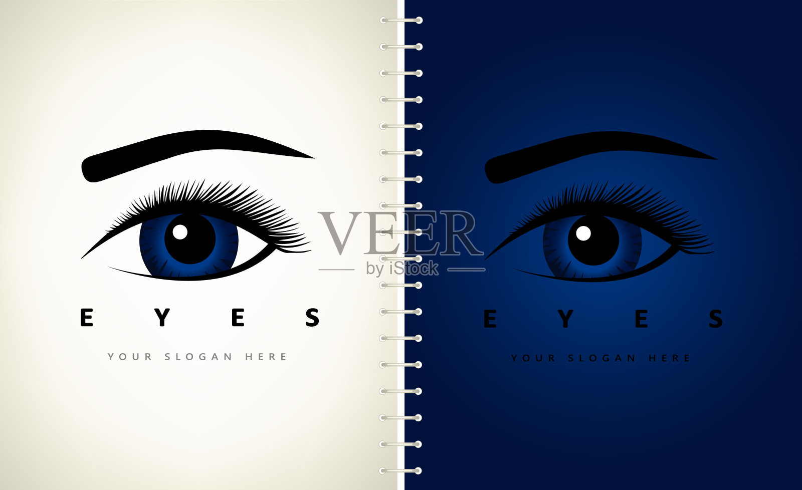 眼睛向量。眼科诊所设计。插画图片素材