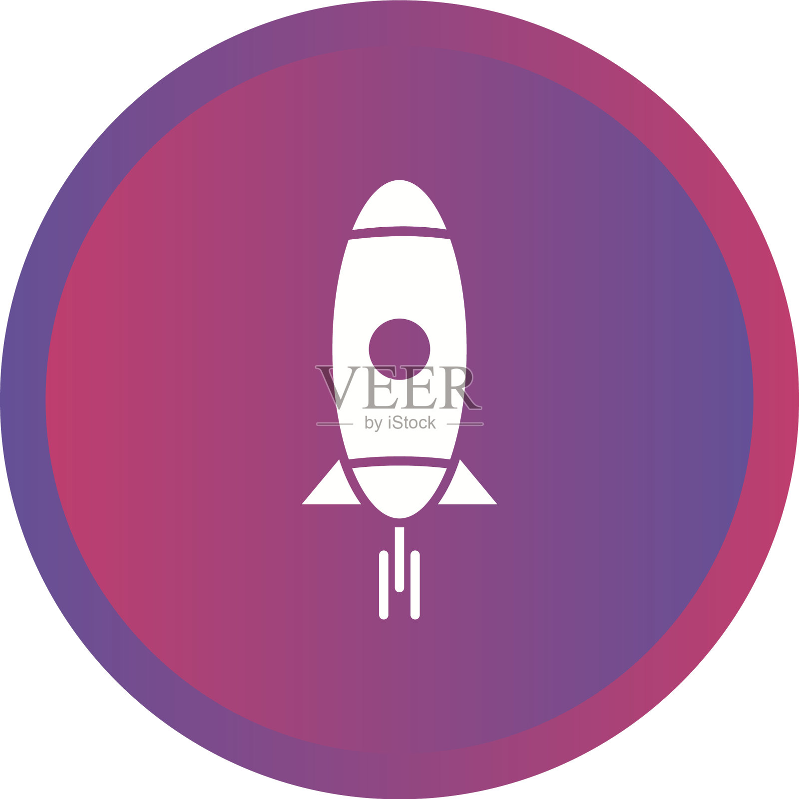 漂亮的火箭字形图标图标素材