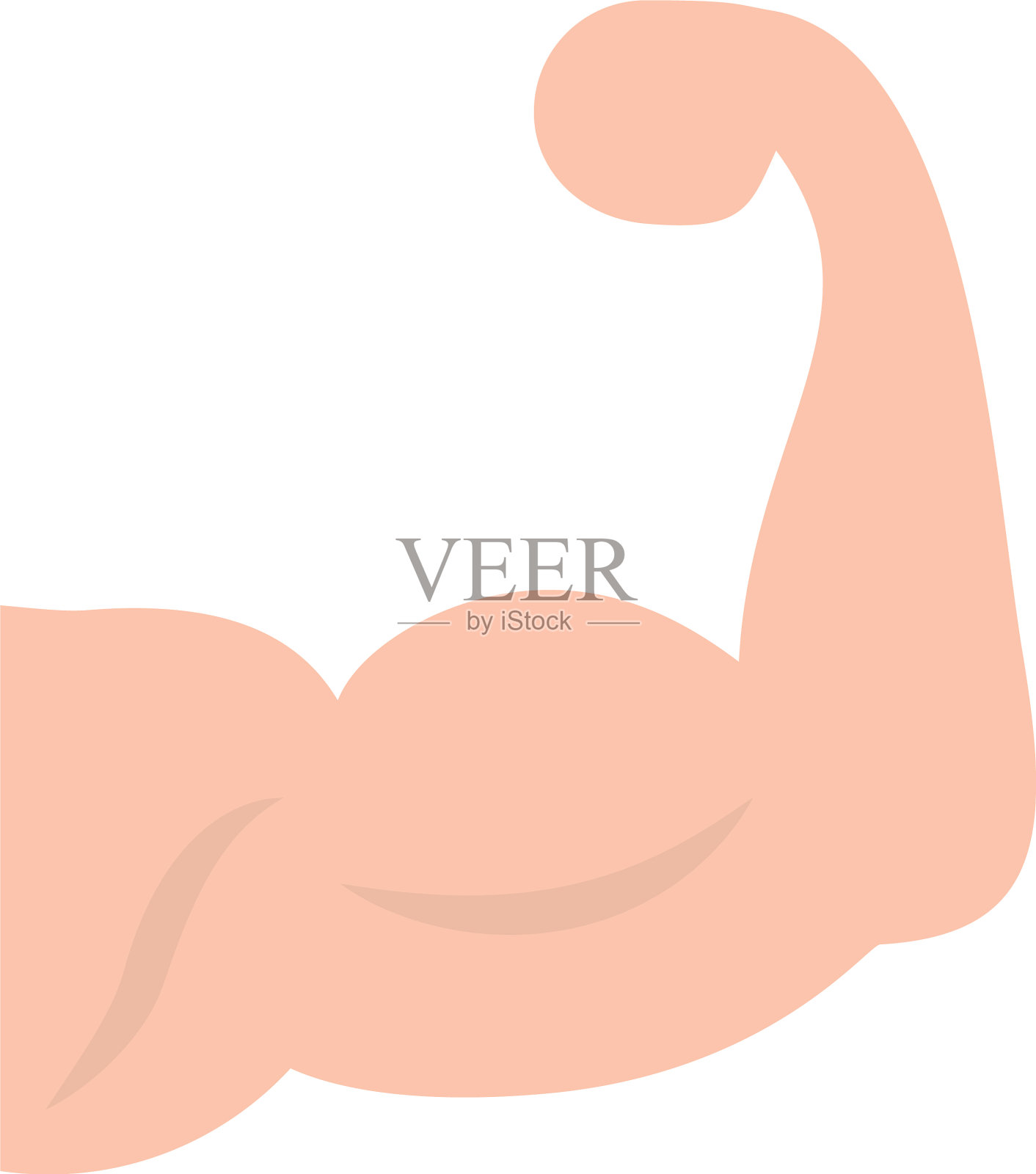 孤立的健身房男子肌肉图标平面设计设计元素图片