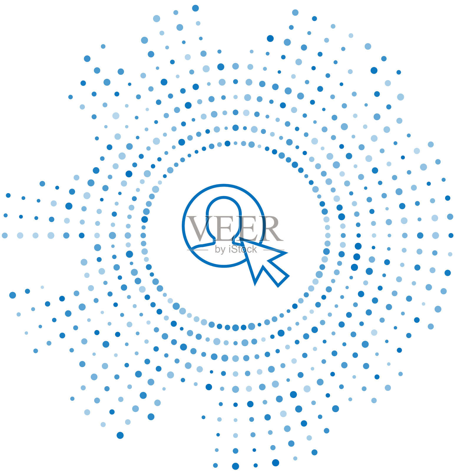 蓝线用户在商务套装图标插画图片素材