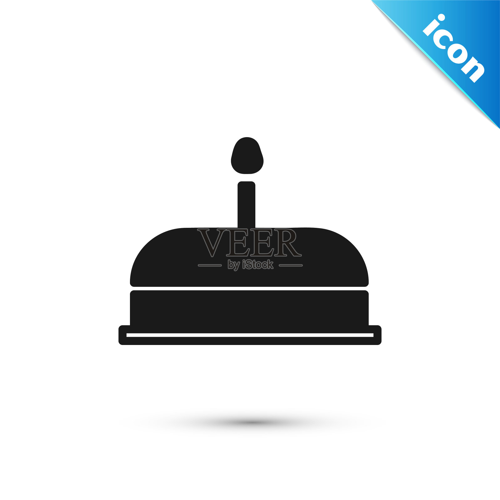 黑色蛋糕与燃烧的蜡烛图标孤立图标素材