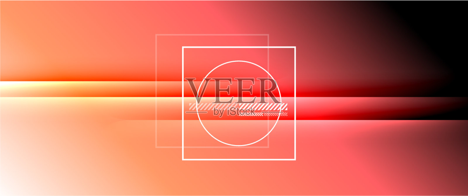 彩虹流体梯度背景与抽象插画图片素材