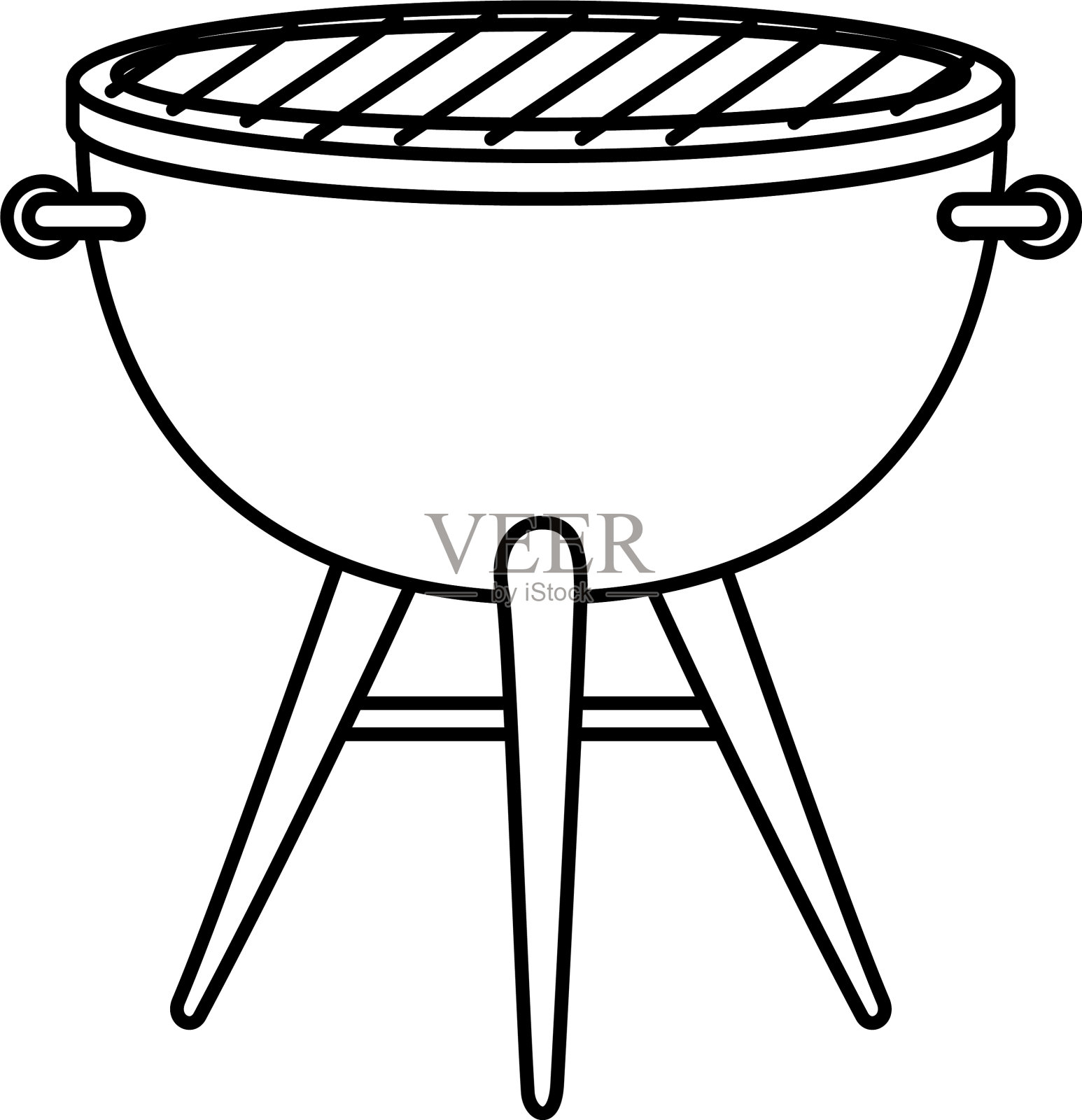 烤箱烧烤设备隔离图标图标素材