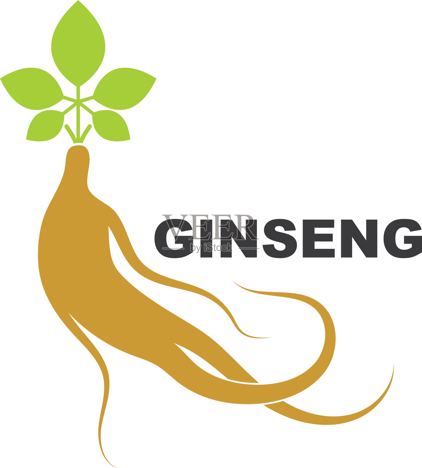 人参图标设计设计元素图片