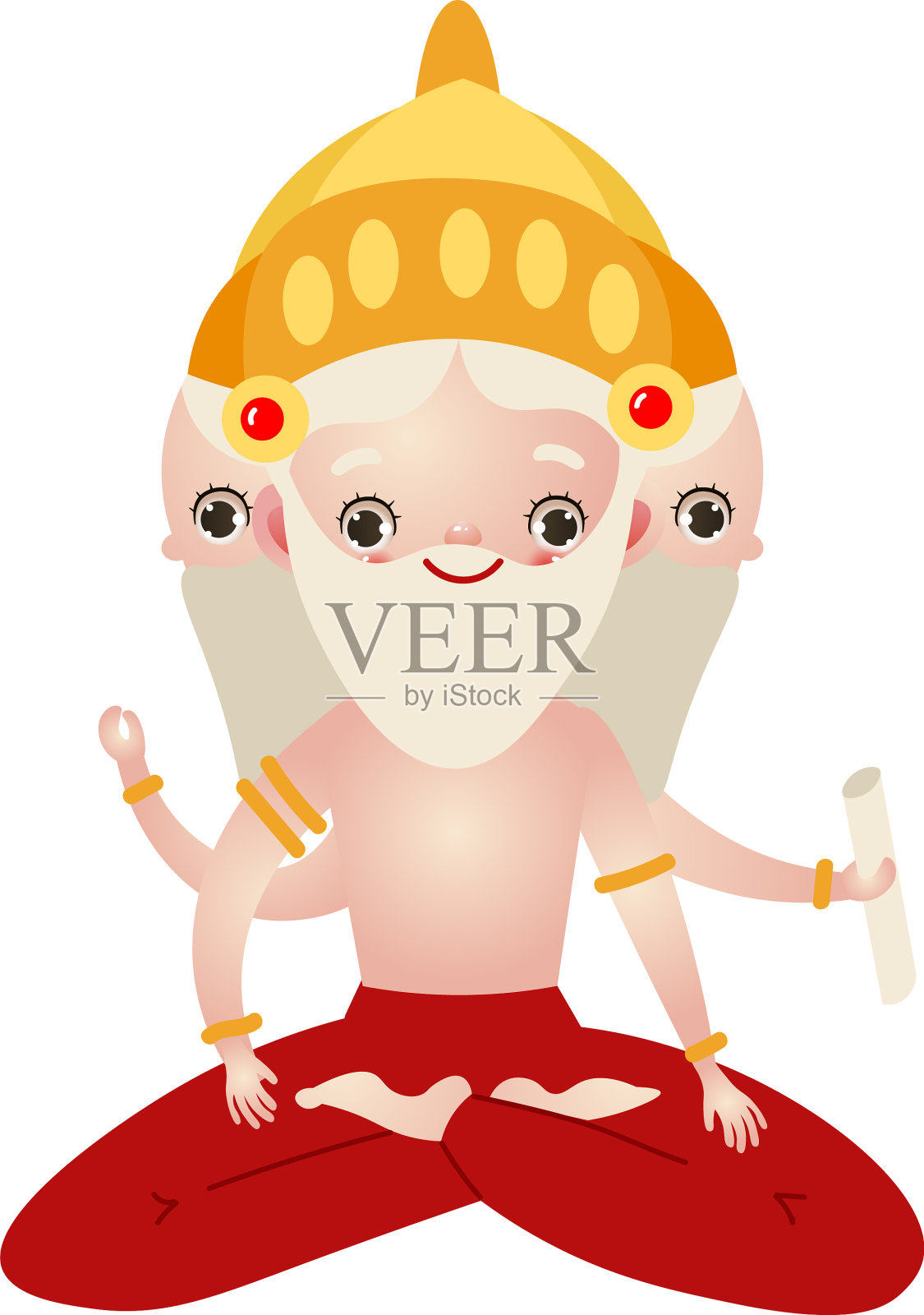 莲花座印度教的神设计元素图片