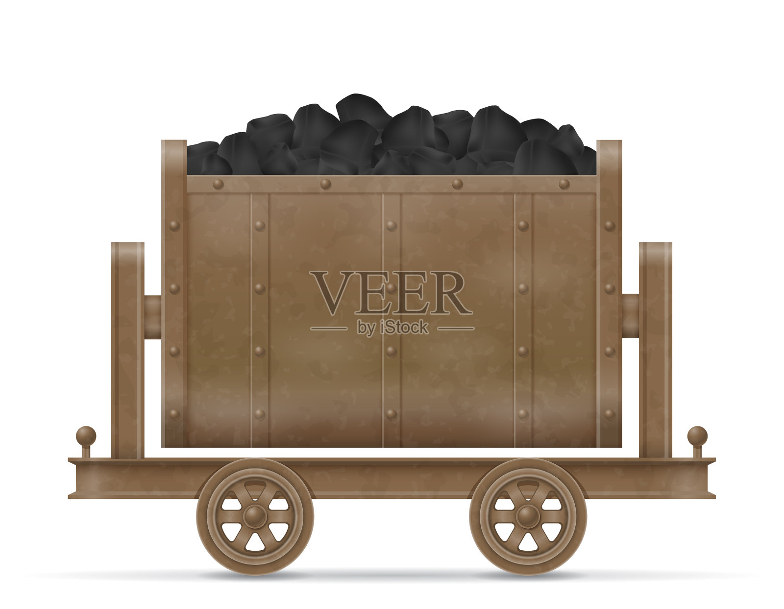 采矿车车设计元素图片