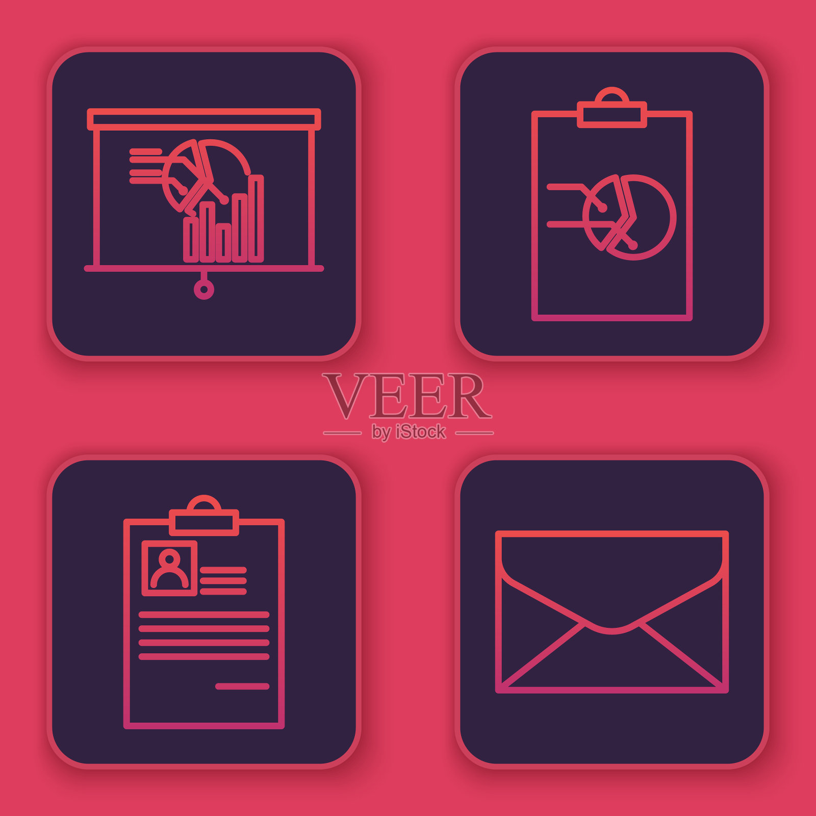 设置线板与图表剪贴板与图标素材