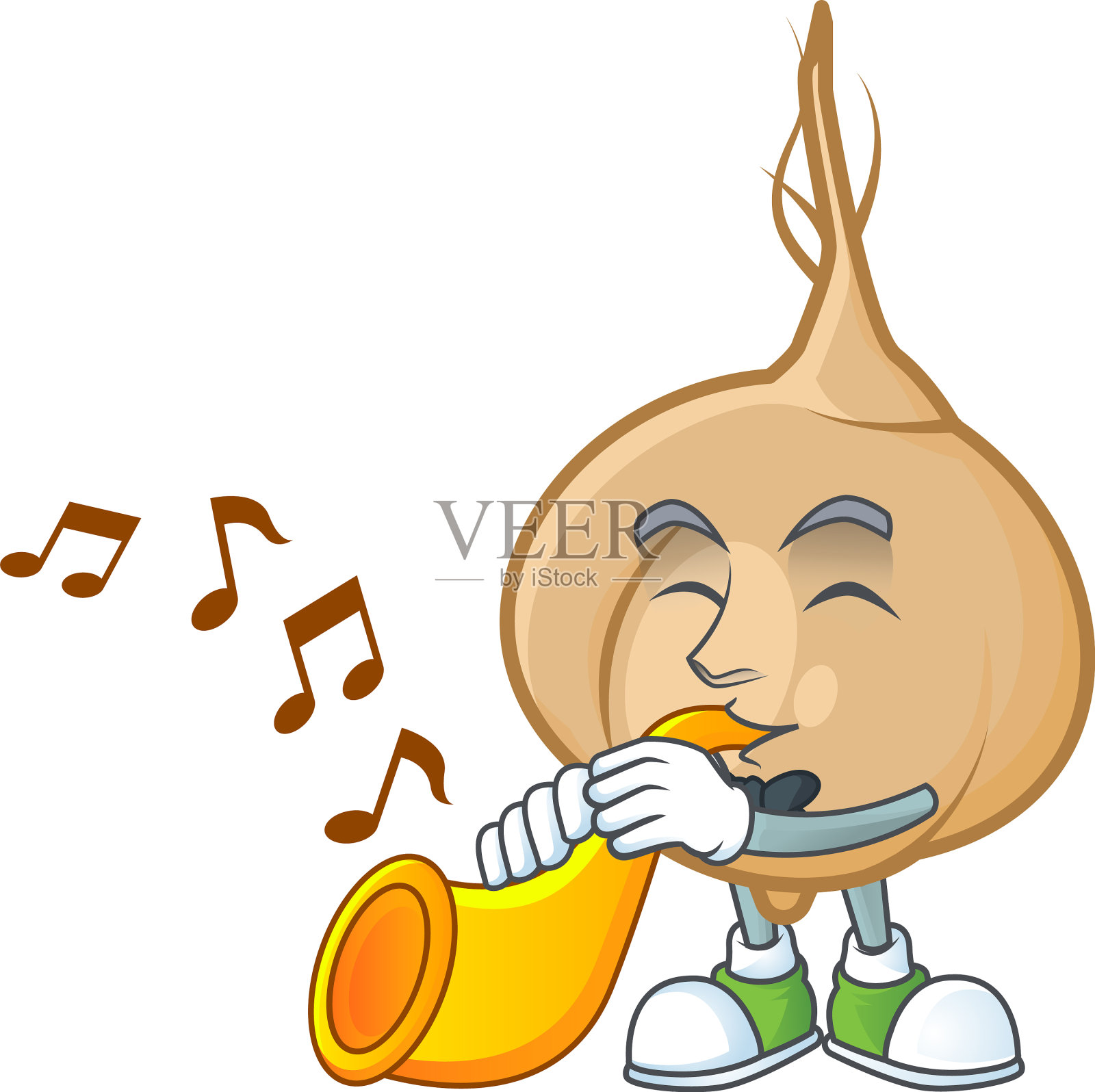 超级酷的豆薯卡通人物表演设计元素图片