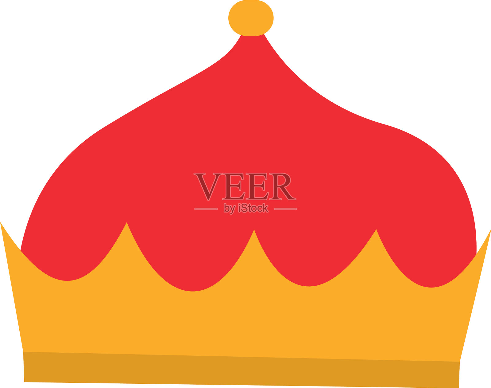 孤立的皇家皇冠设计插画图片素材