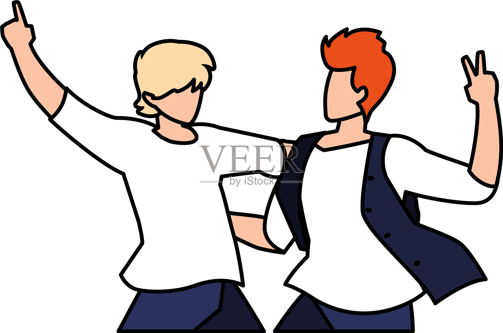 现场男舞者在舞会摆姿势跳舞俱乐部设计元素图片