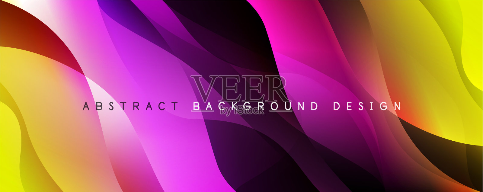 时尚简单的流体色彩渐变抽象插画图片素材