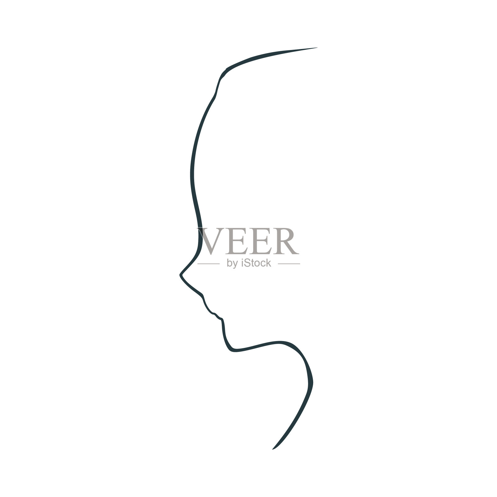 小女孩肖像设计元素图片