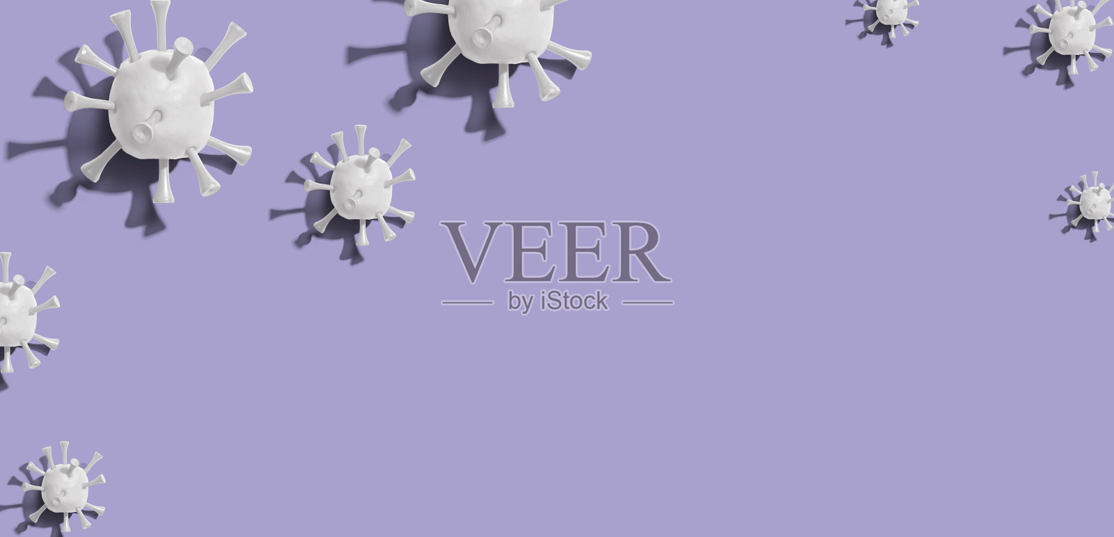 病毒流行性感冒和冠状病毒概念照片摄影图片