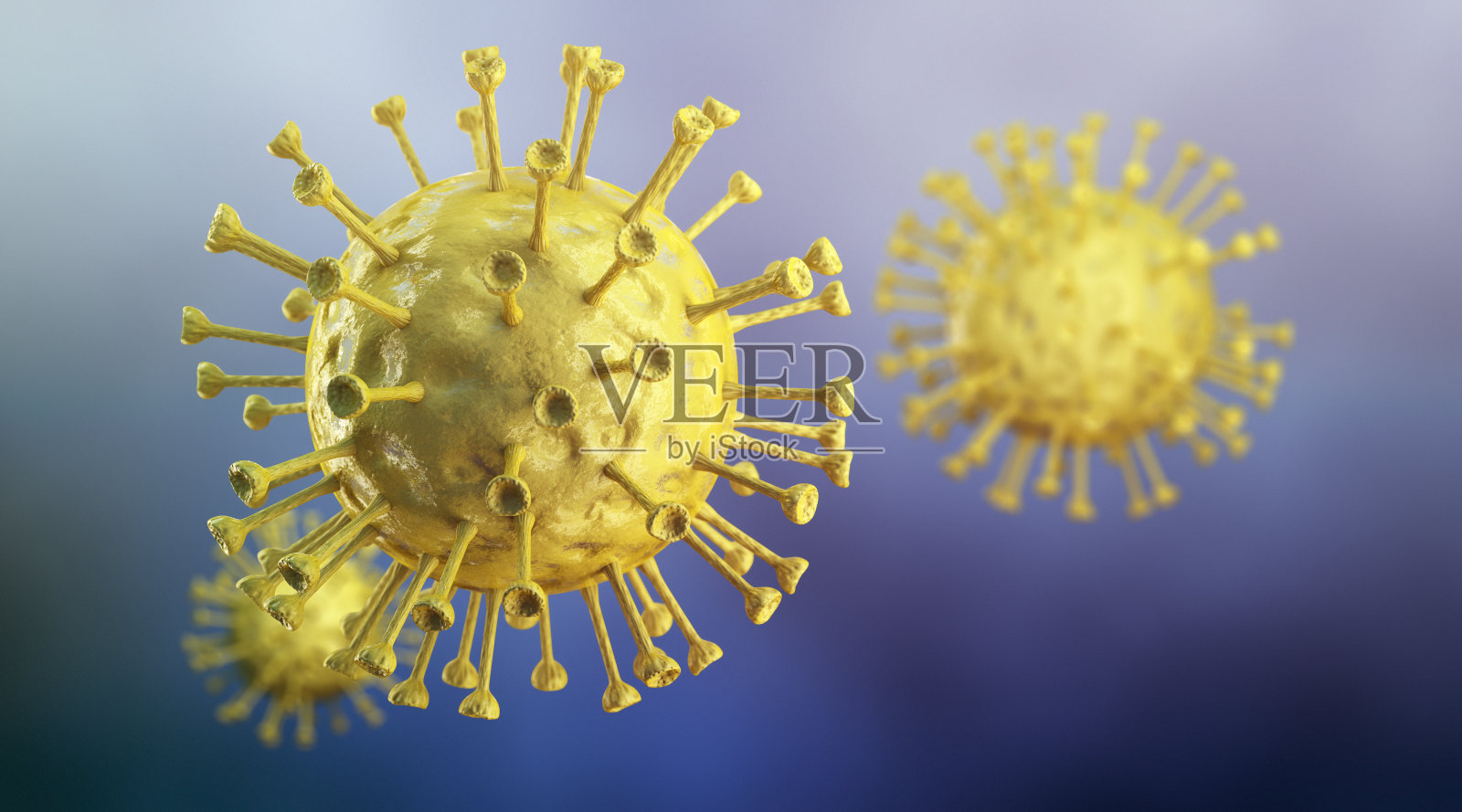 冠状病毒疾病,Covid-19。3 d渲染。照片摄影图片