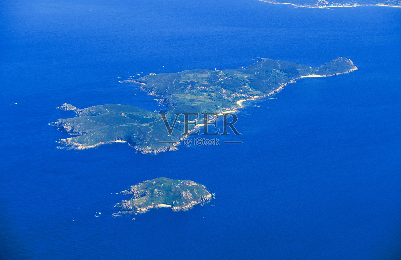 西班牙昂加利西亚岛的航拍照片照片摄影图片