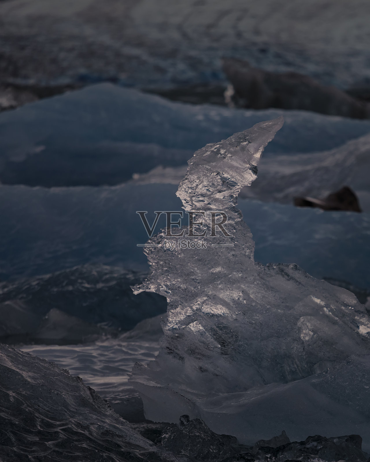 冰块与人豆在冰岛形成照片摄影图片