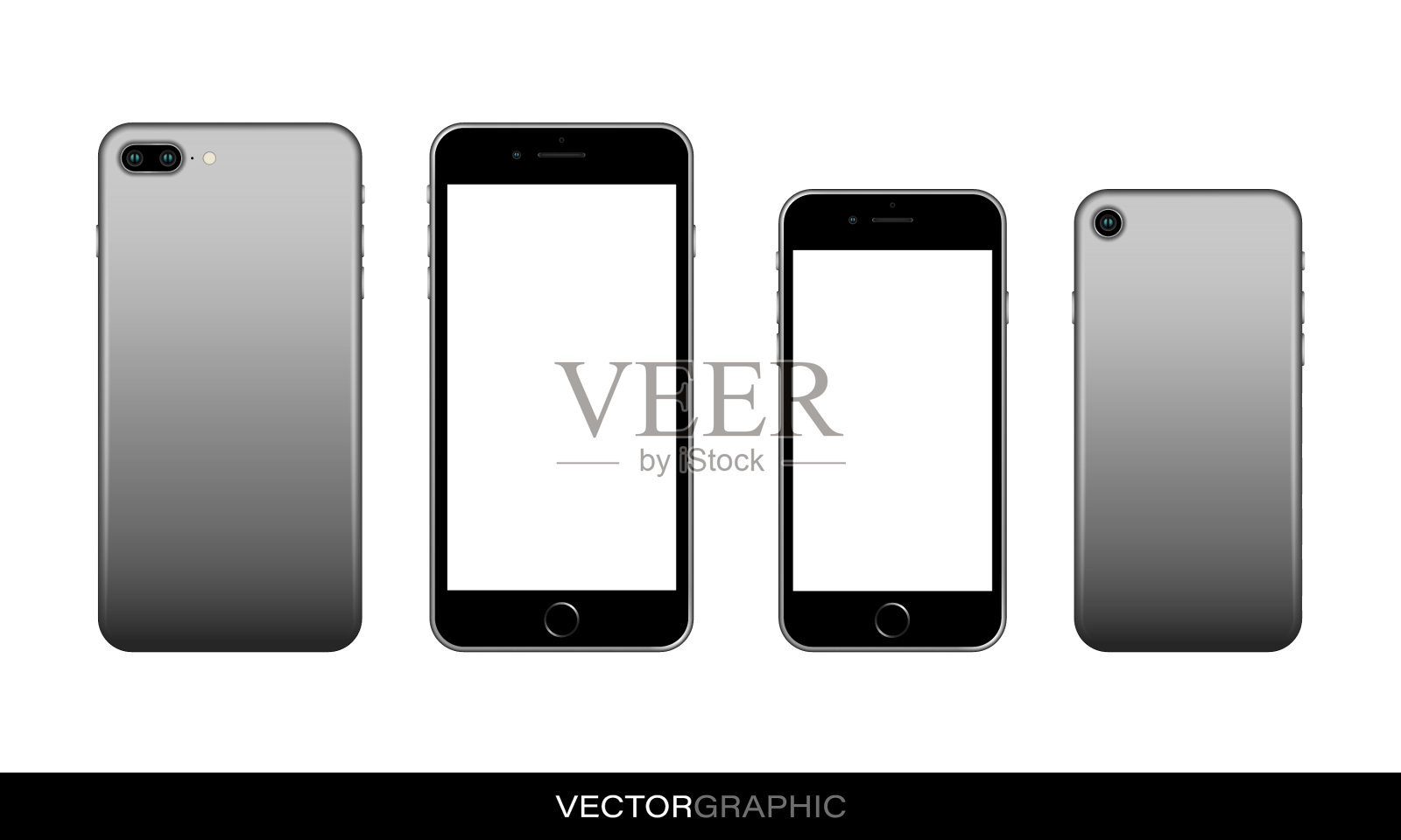 智能手机模板一对角线两白插画图片素材