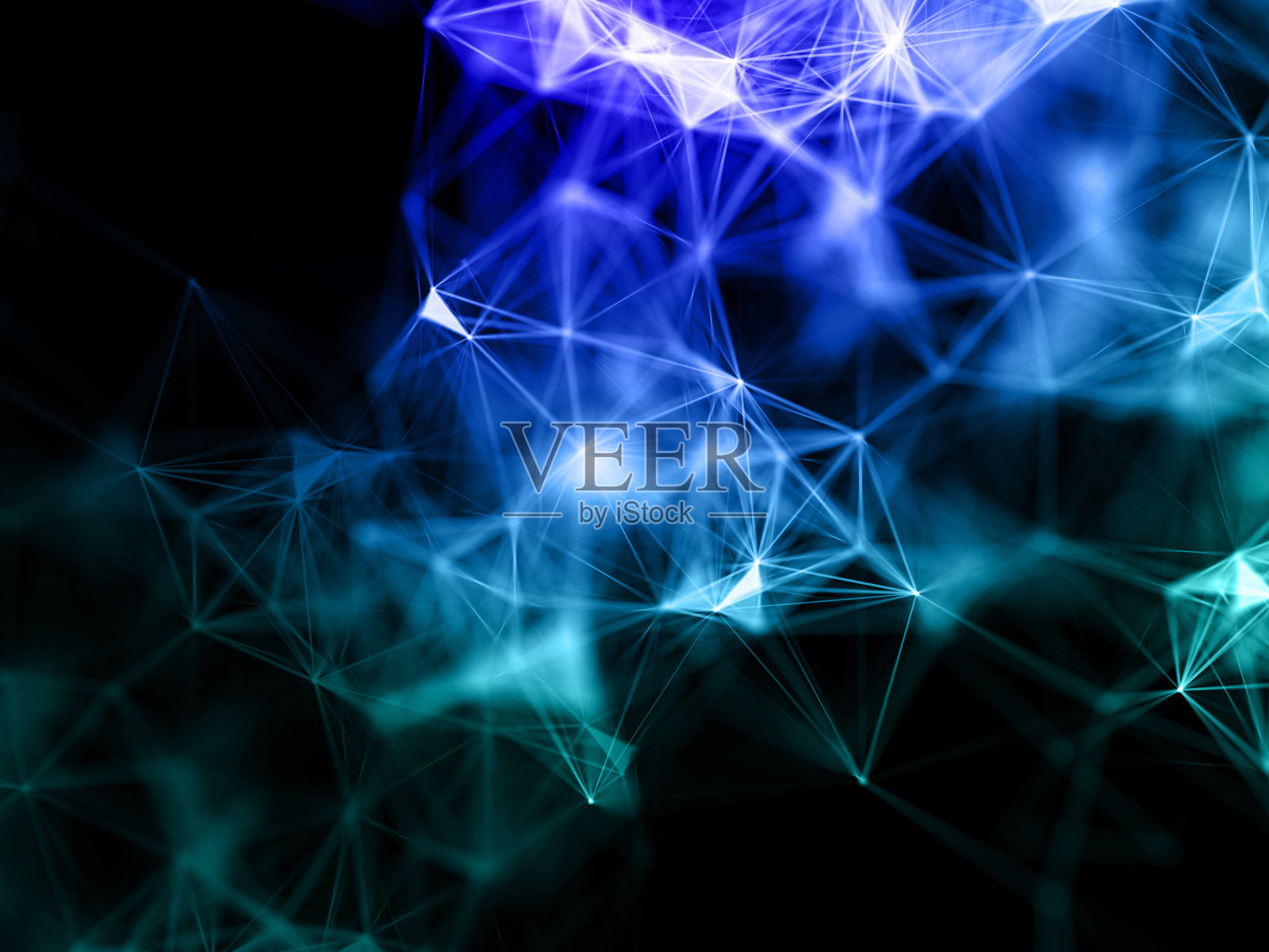 三维神经丛设计，连接线和点，网络通信照片摄影图片