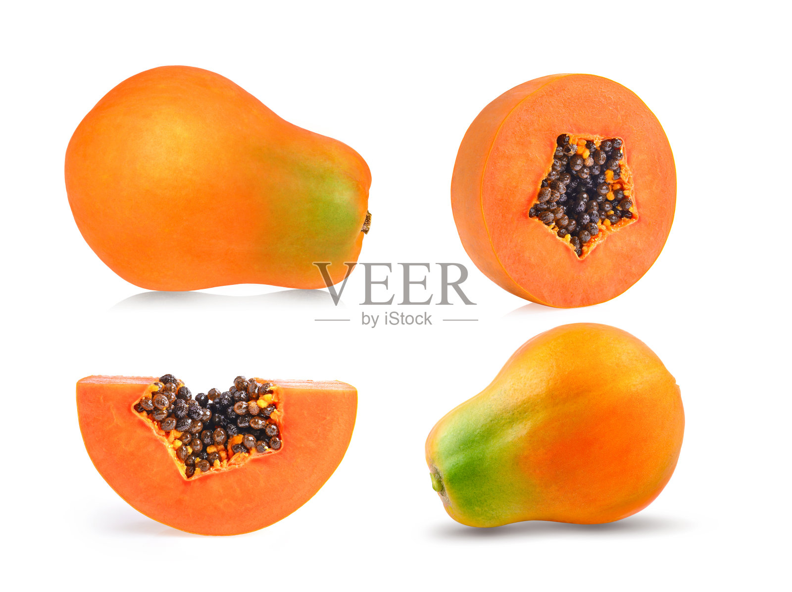 白底木瓜照片摄影图片