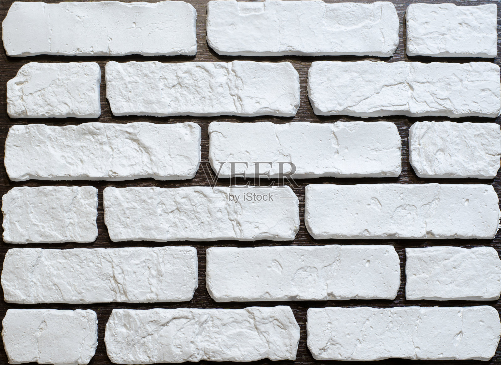 石膏砖。理想的装饰白色砖的内饰纹理照片摄影图片