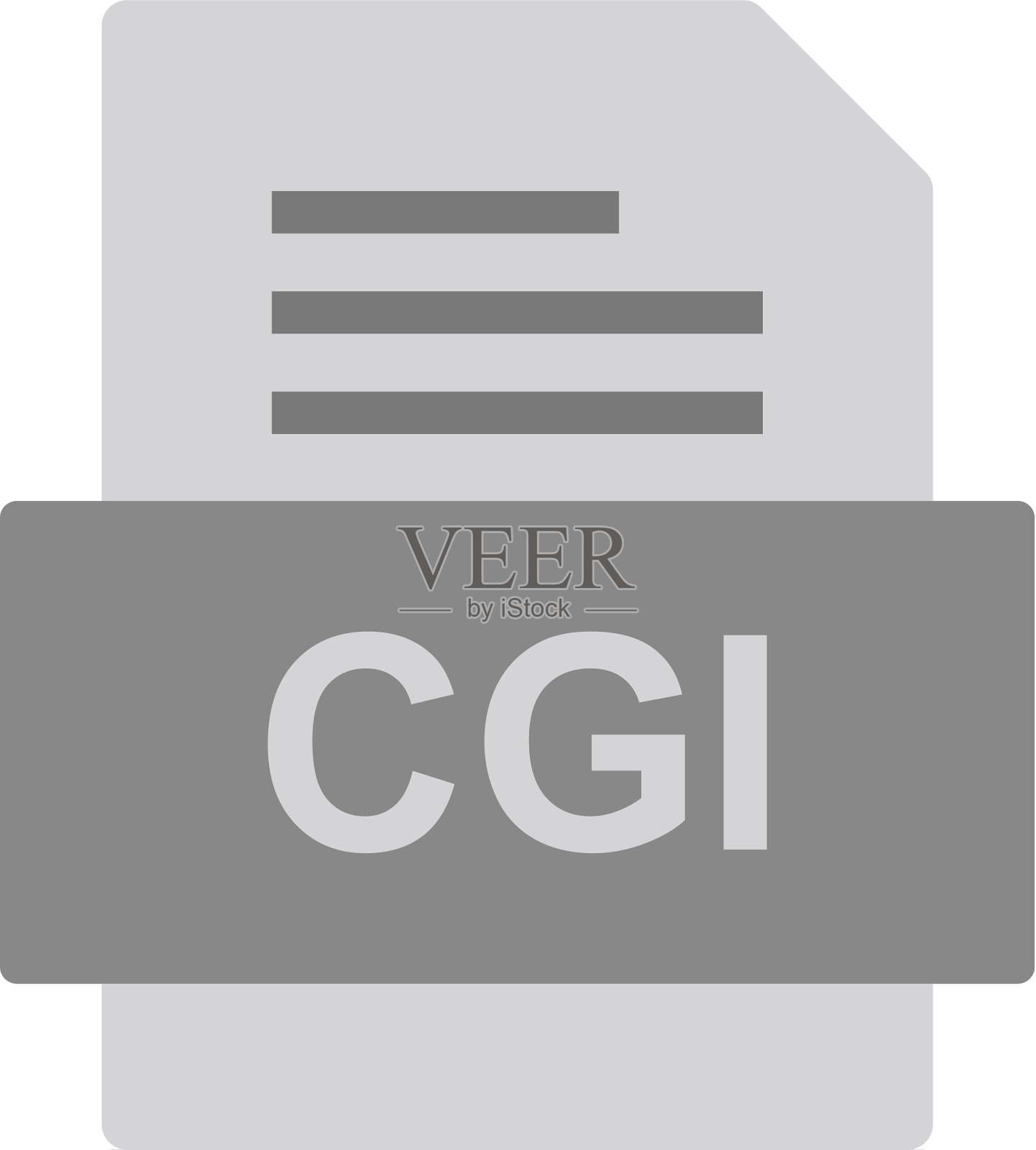 Cgi文件文档图标图标素材