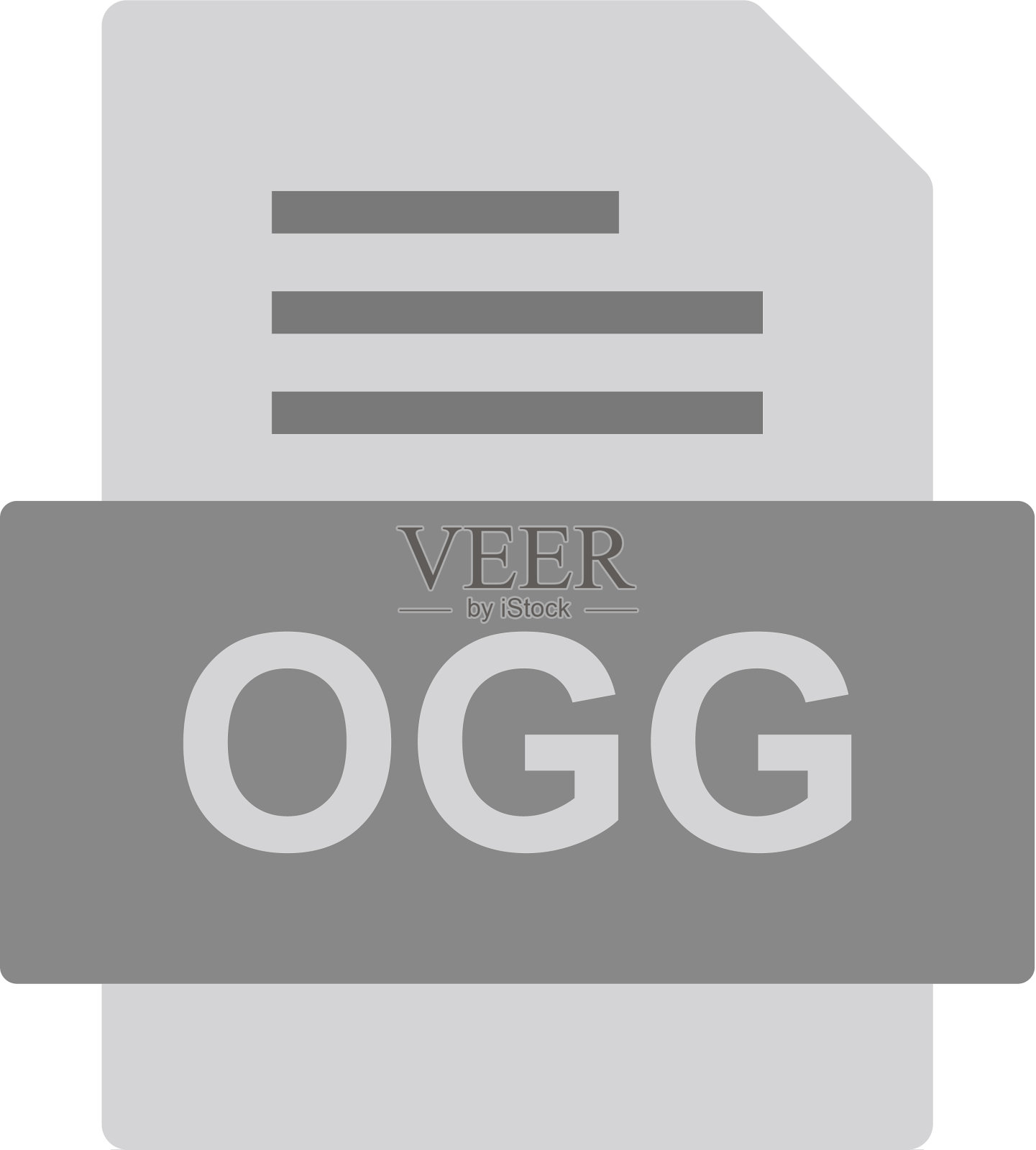 Ogg文件文档图标设计元素图片