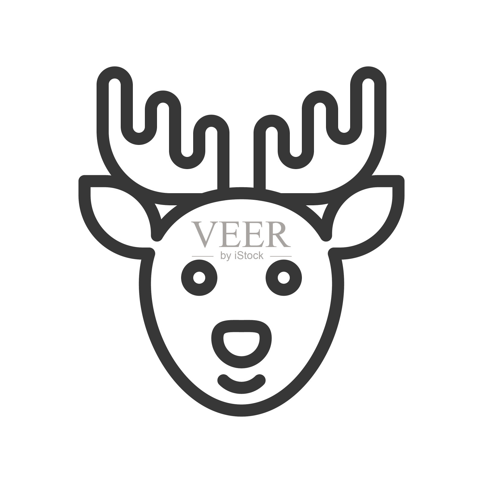 驯鹿圣诞快乐主题设定大纲设计元素图片