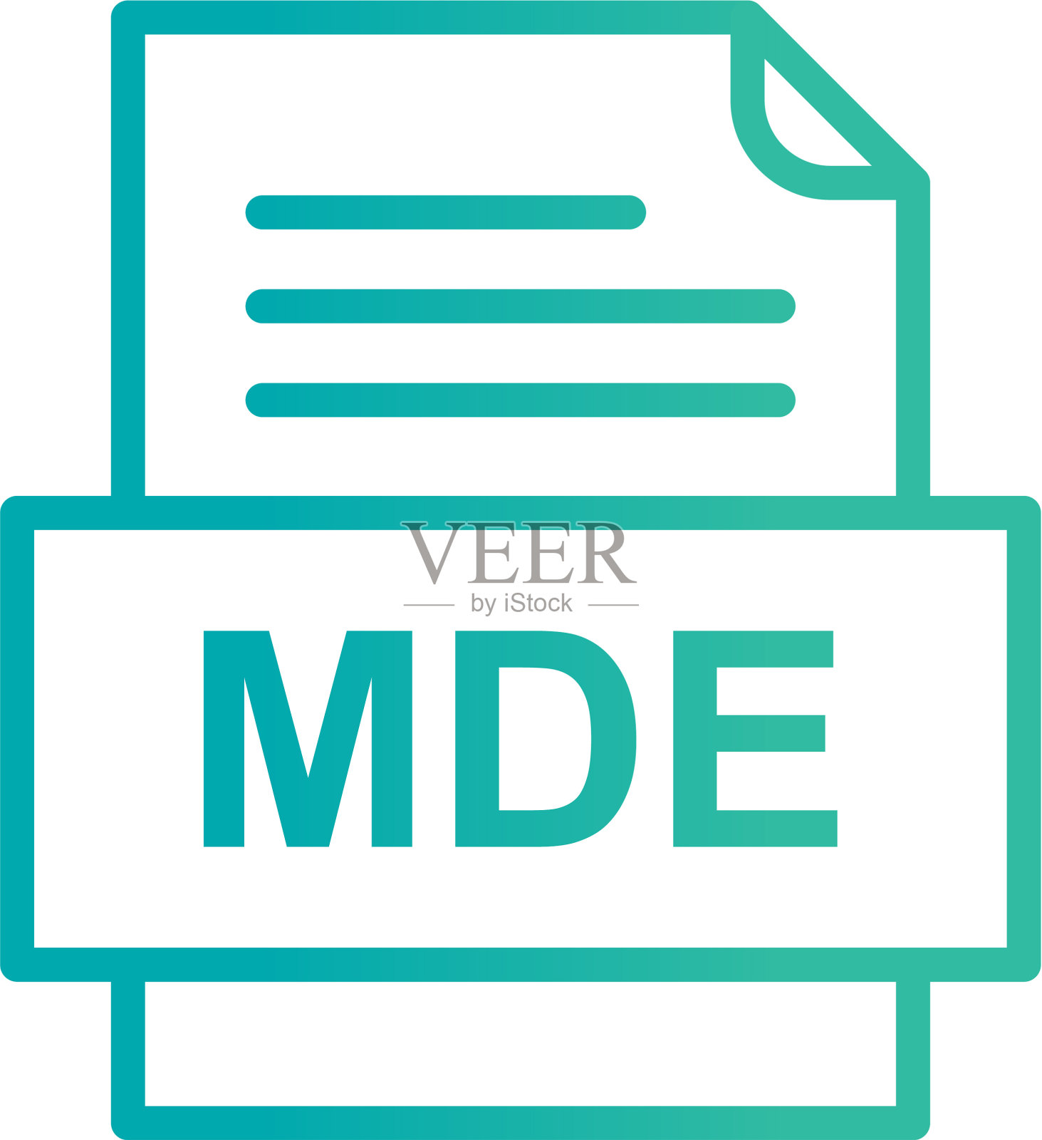 Mde文件文档图标设计元素图片