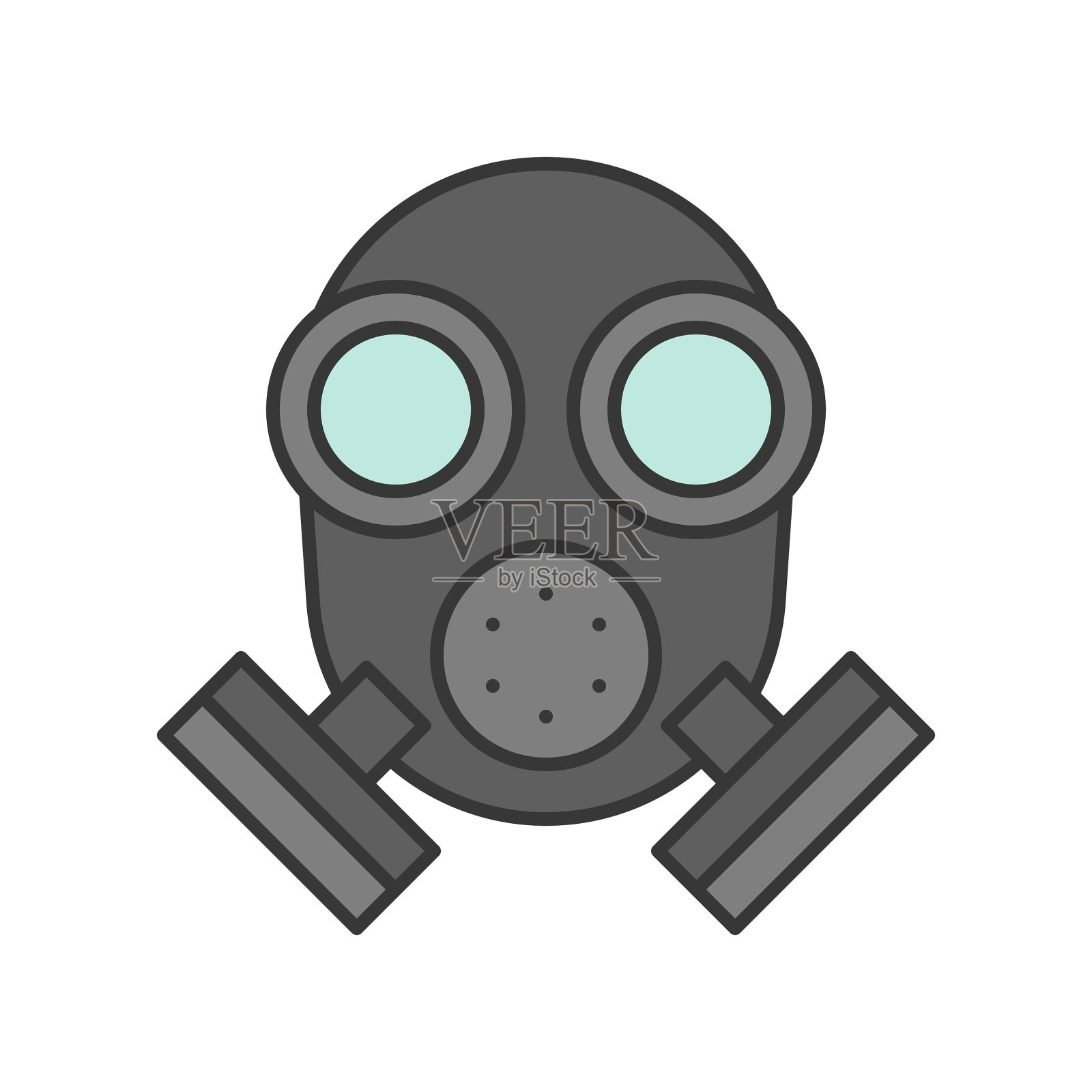 呼吸器警察相关图标可编辑中风设计元素图片