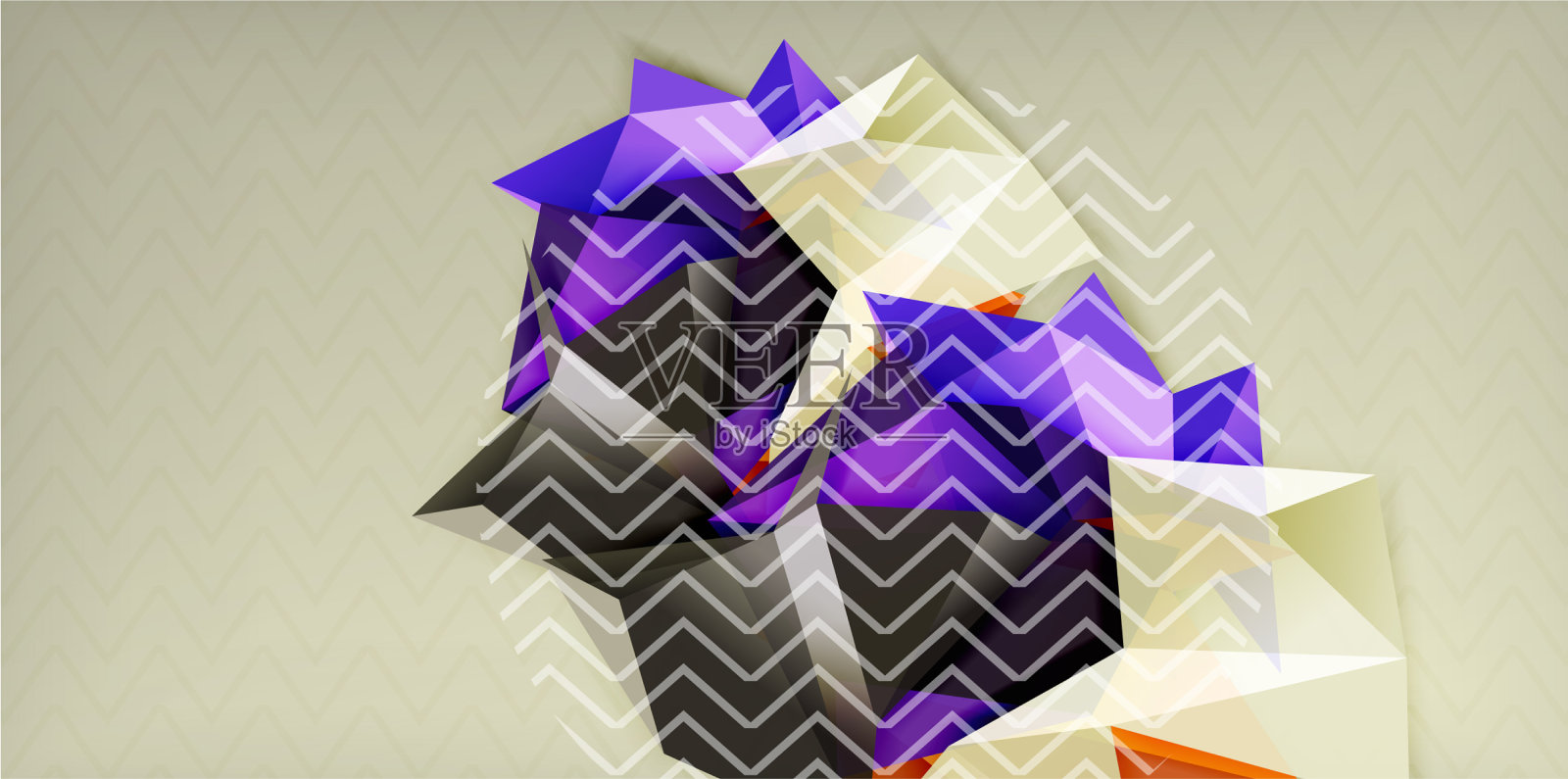 三角形低聚背景设计插画图片素材