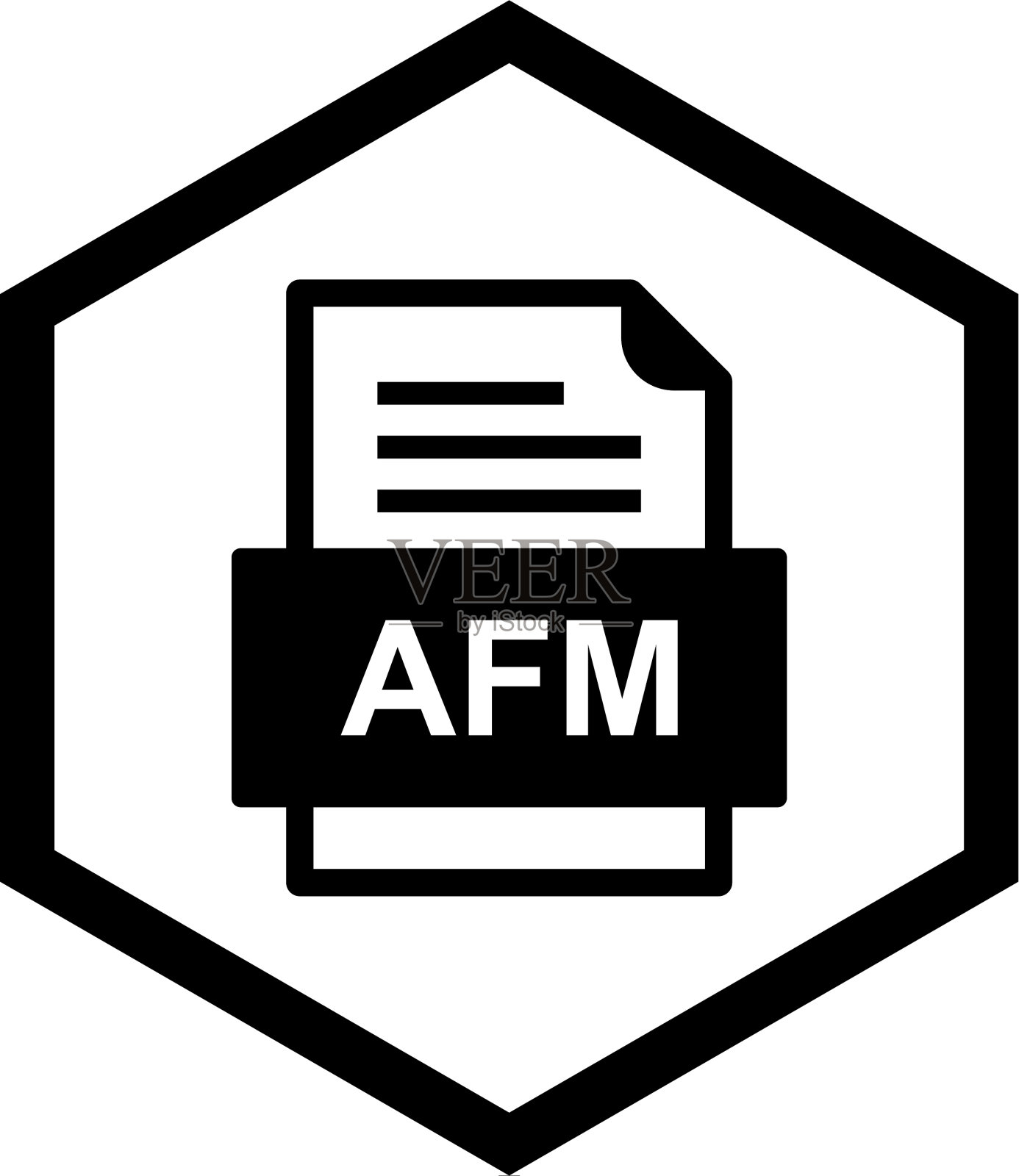 Afm文件文档图标设计元素图片