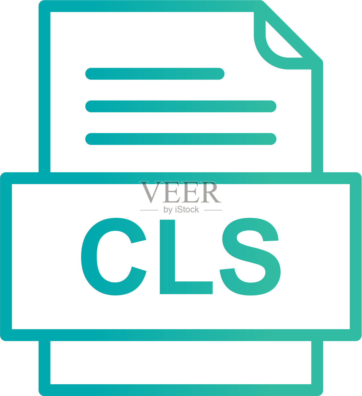 CLS文件文档图标图标素材