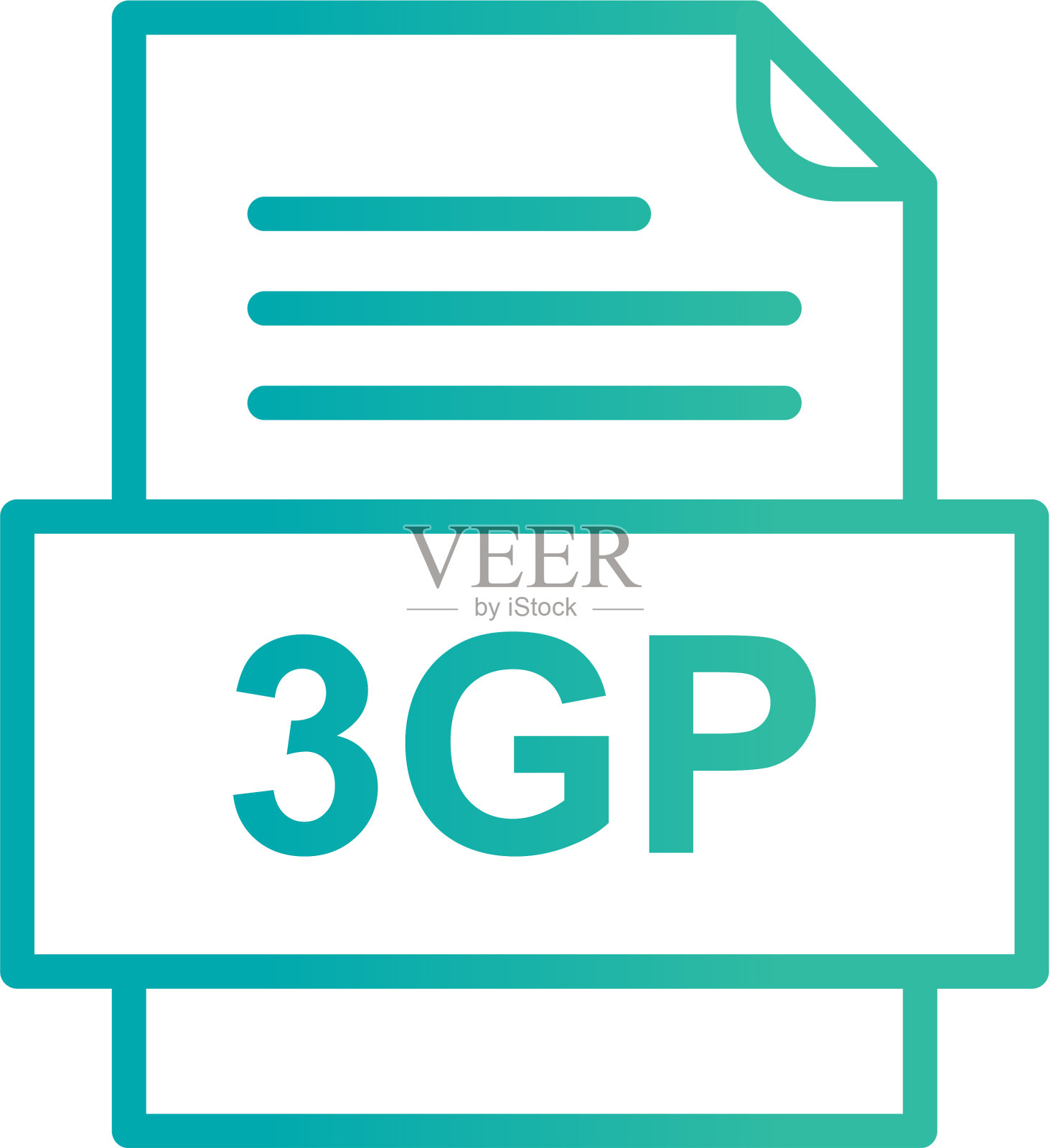 3gp文件文档图标设计元素图片