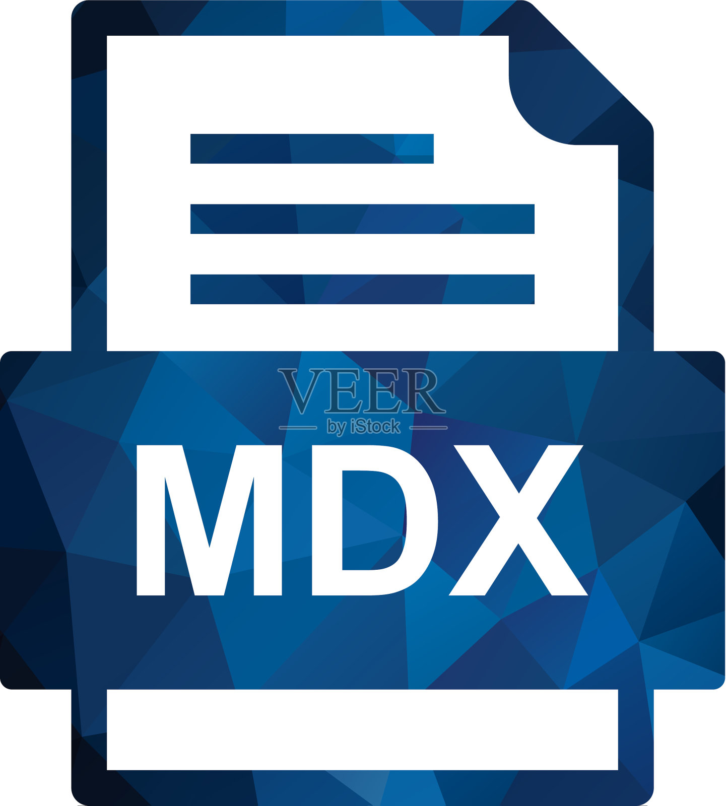 MDX文件的文档图标设计元素图片