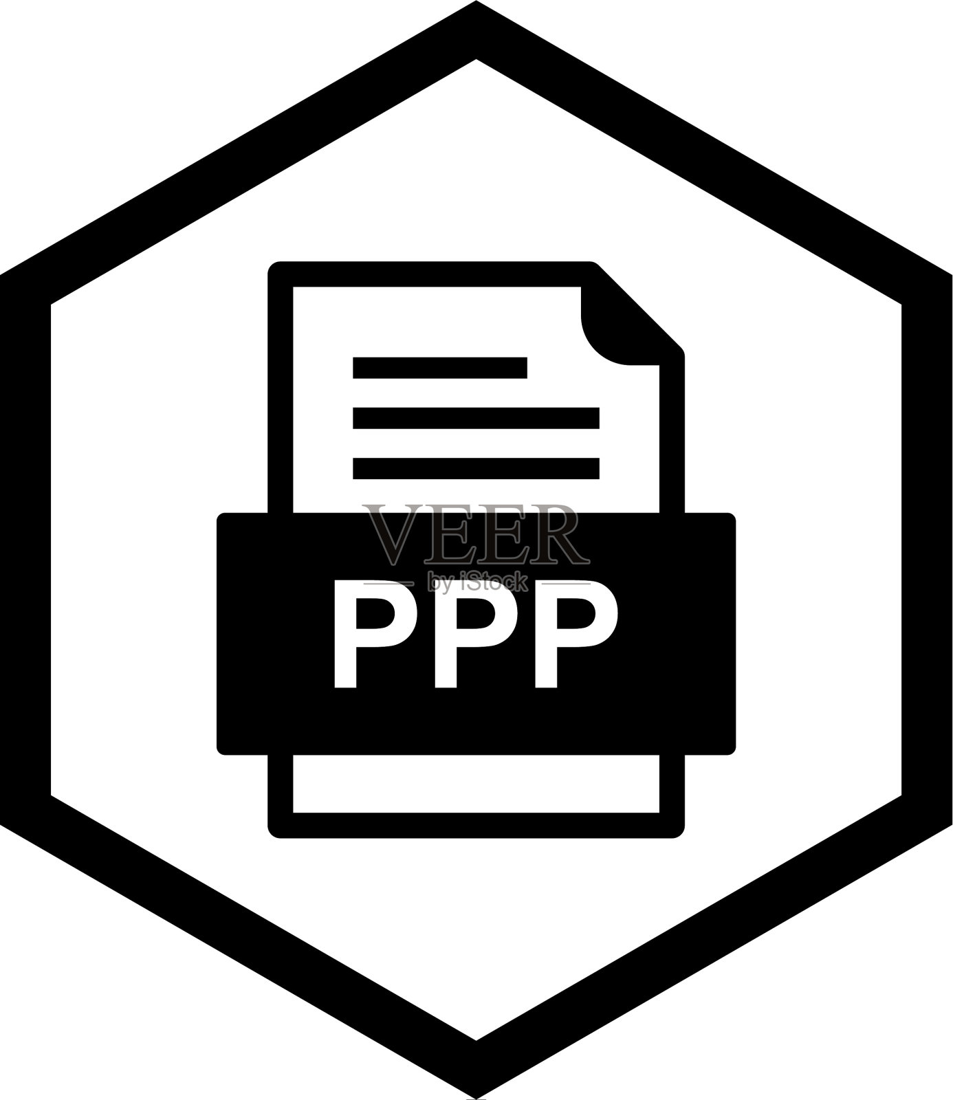 PPP文件文档图标设计元素图片