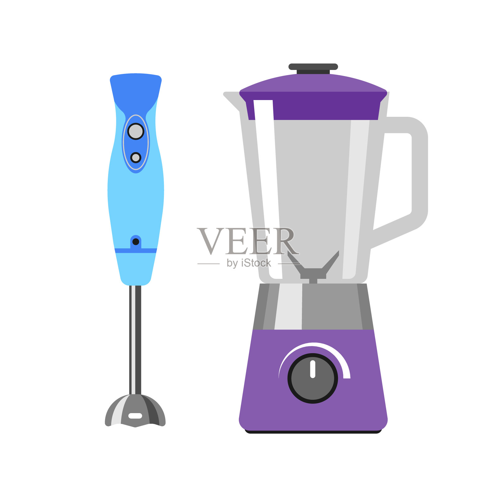 电动手混合器餐具隔离设计元素图片