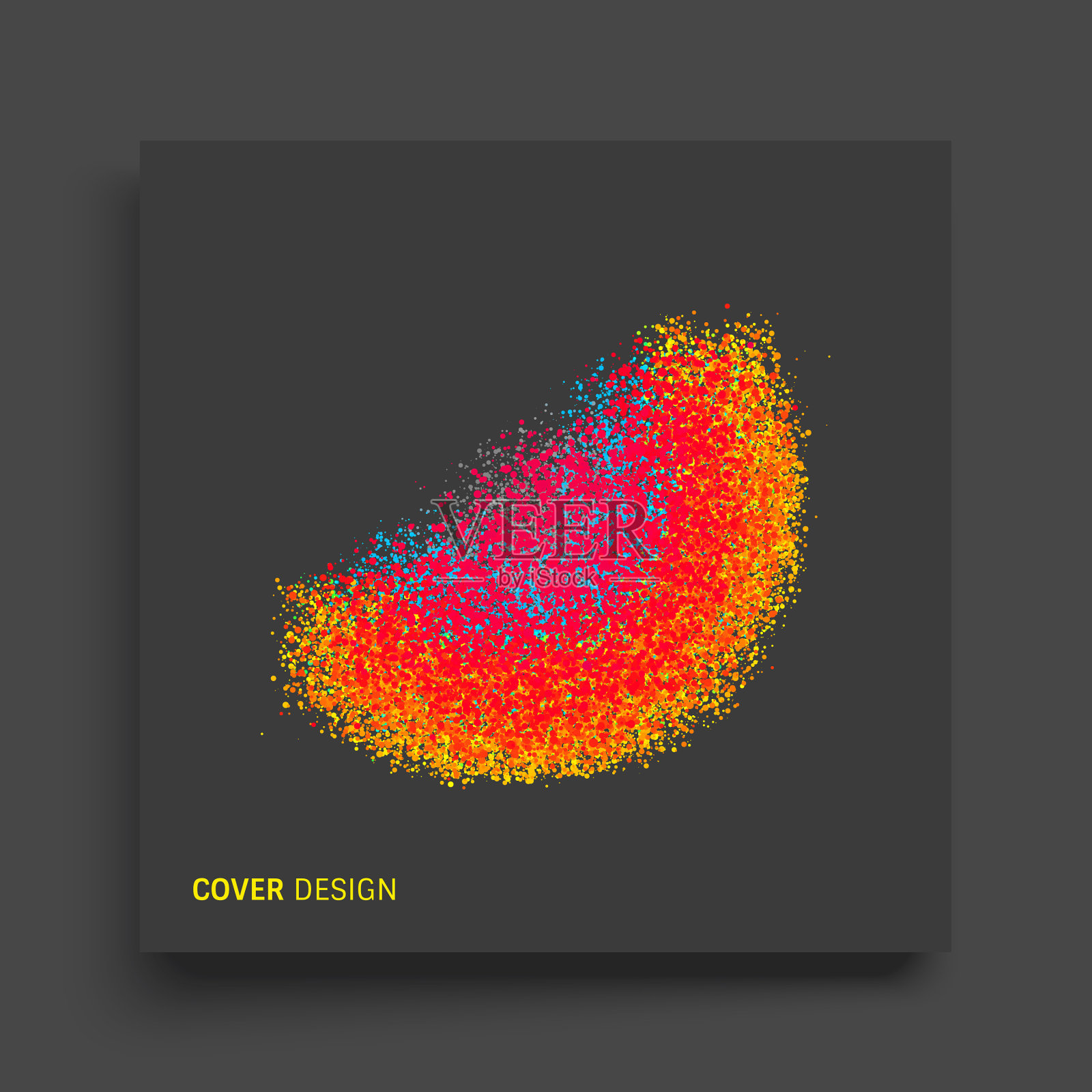 3d抽象半圆封面设计模板设计模板素材