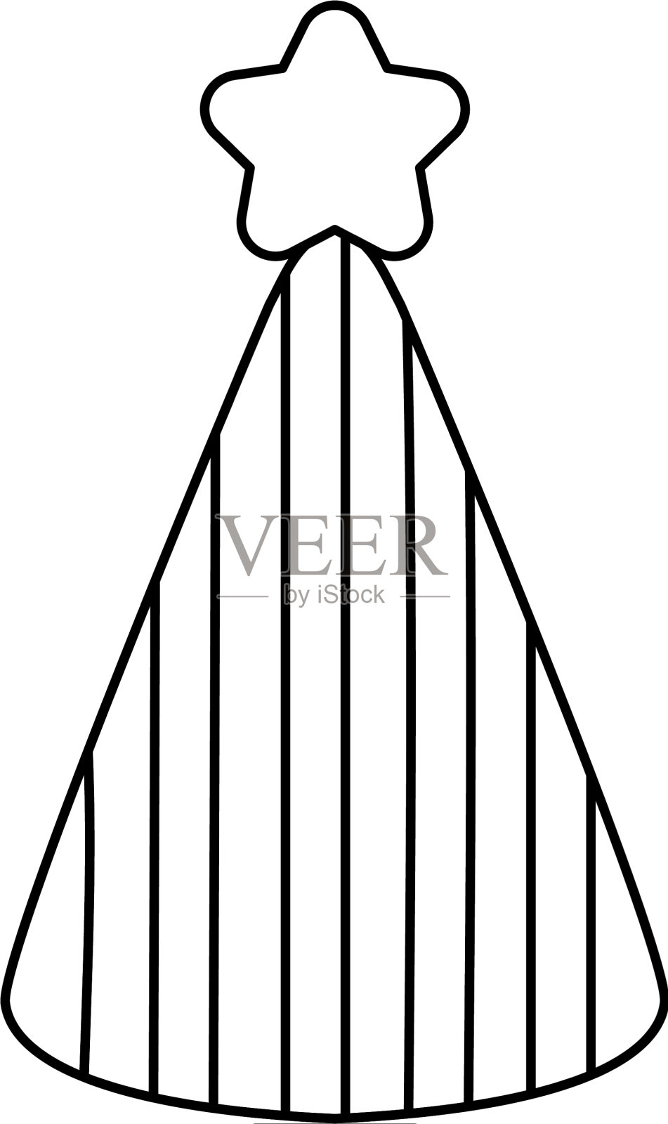 派对帽装饰图标插画图片素材