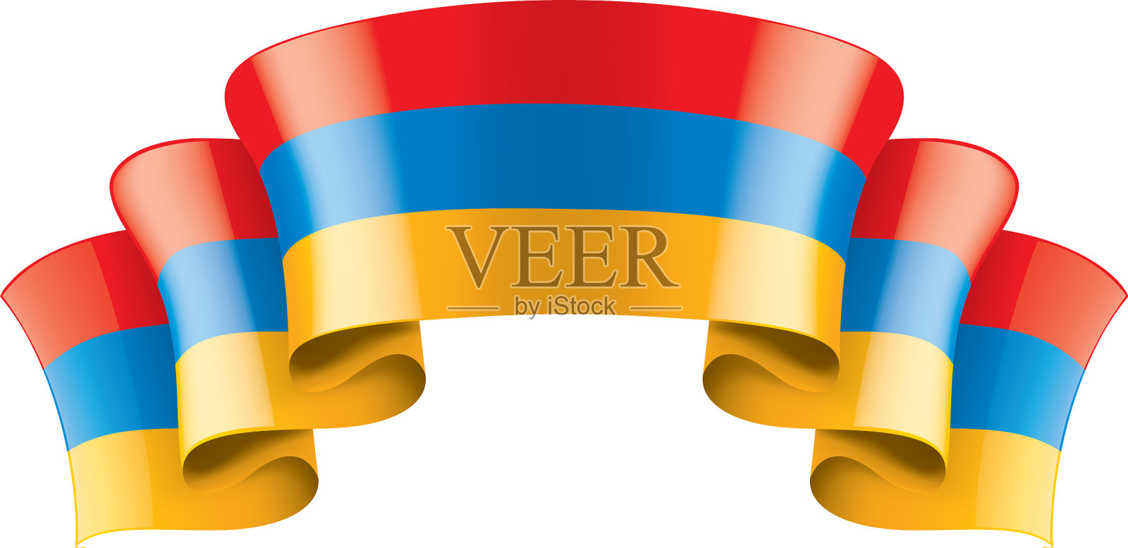 亚美尼亚国旗上有白色设计元素图片