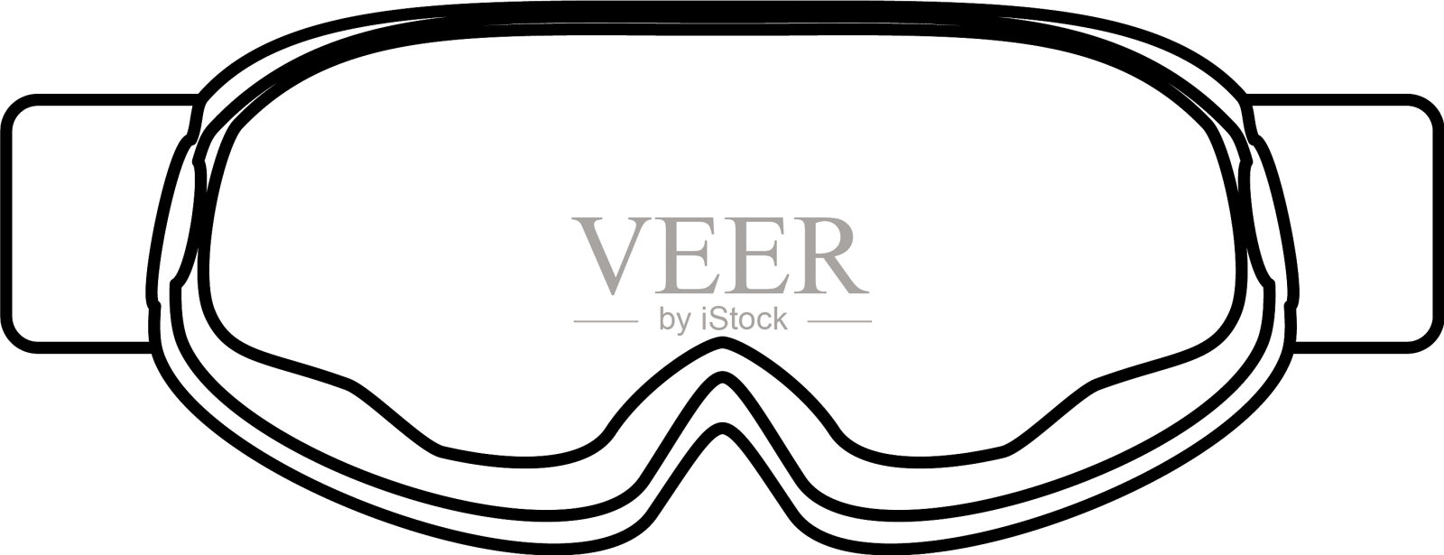 滑雪板运动设备设计元素图片