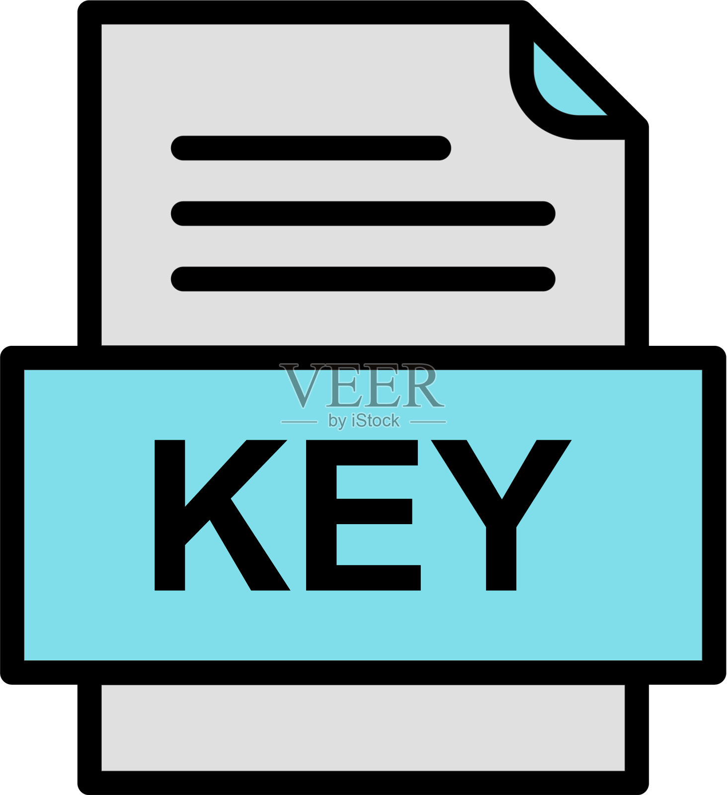 密钥文件文档图标设计元素图片