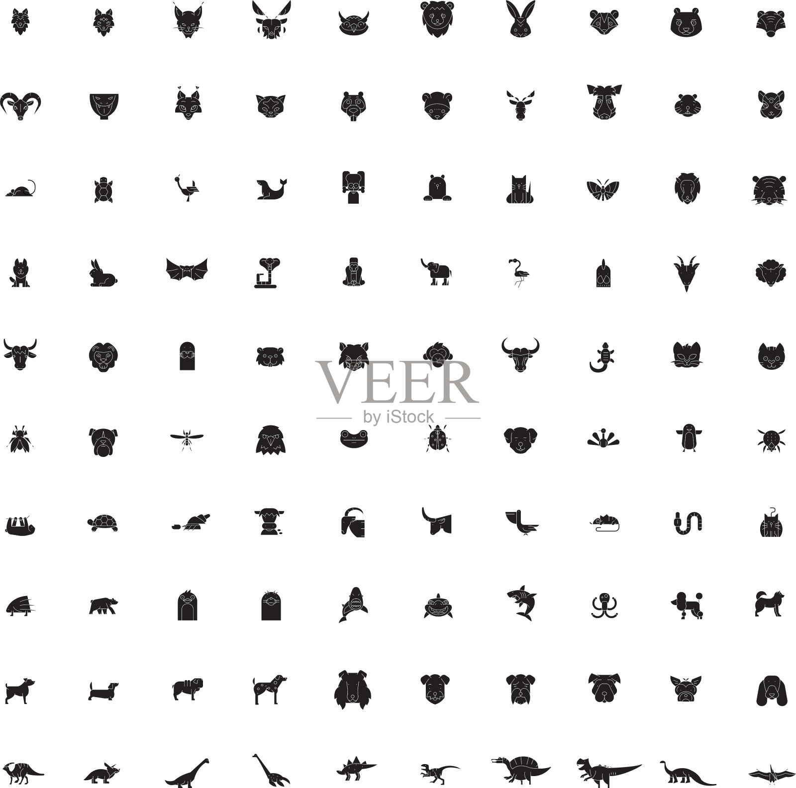 企鹅宝宝黑色概念图标企鹅设计元素图片