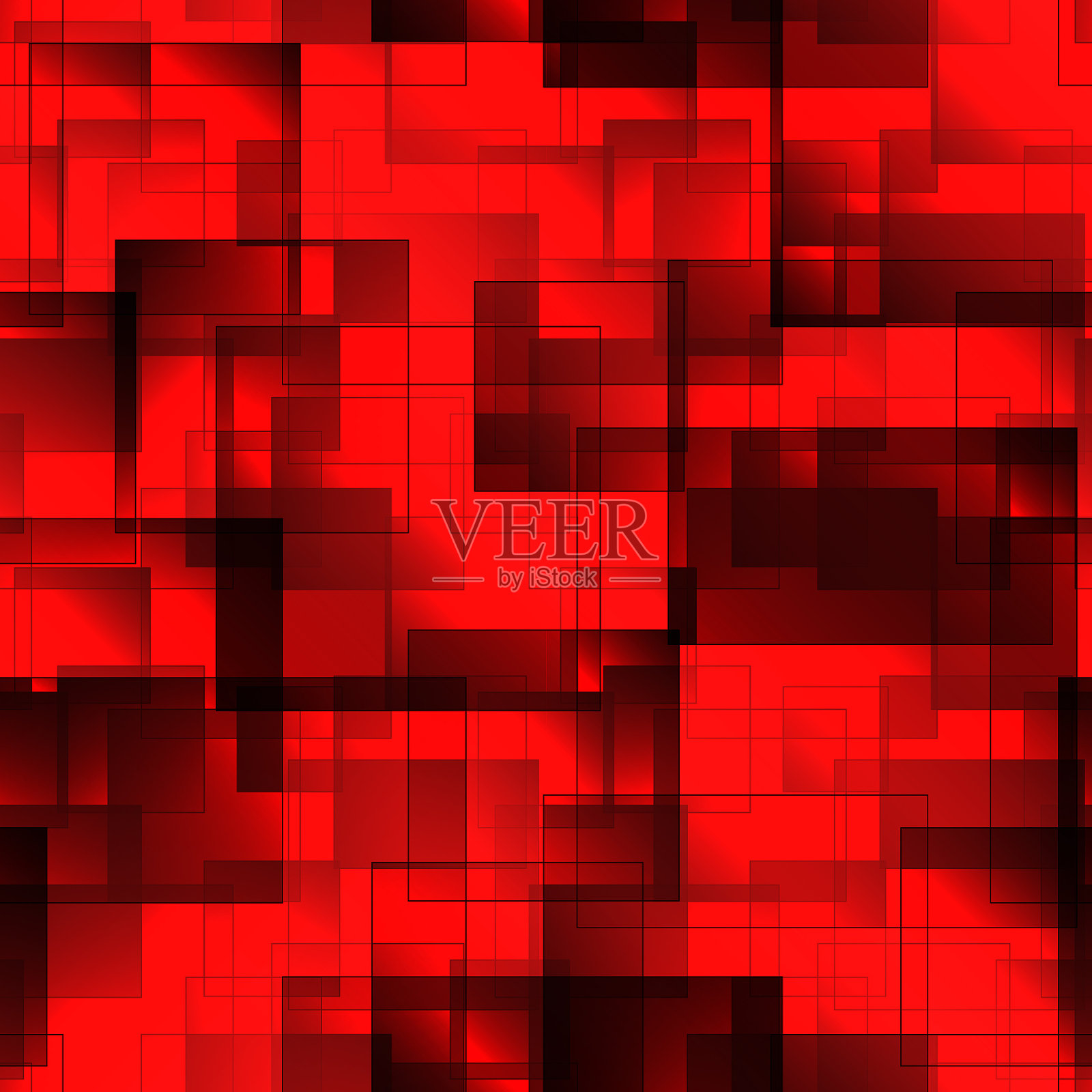 带有阴影的血色瓷砖和方块图案插画图片素材