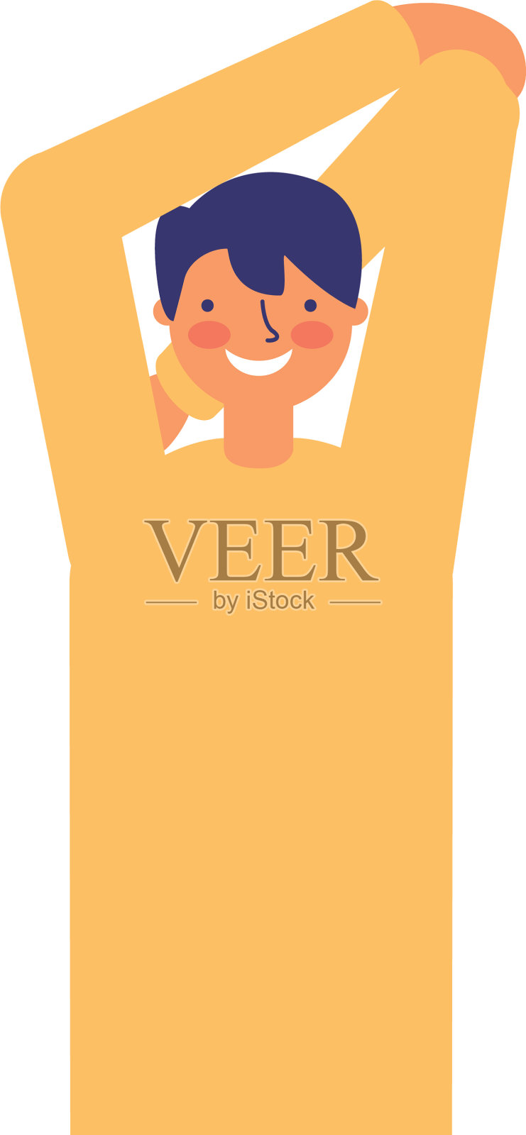 男人的伸展运动设计元素图片