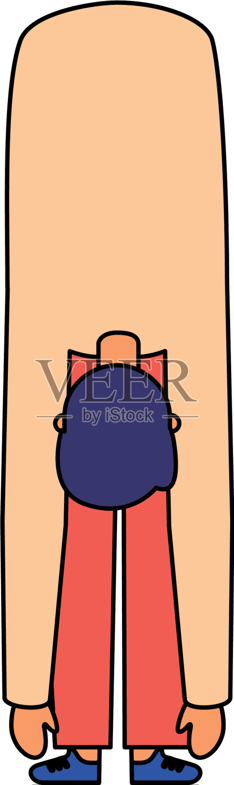 男人的伸展运动设计元素图片