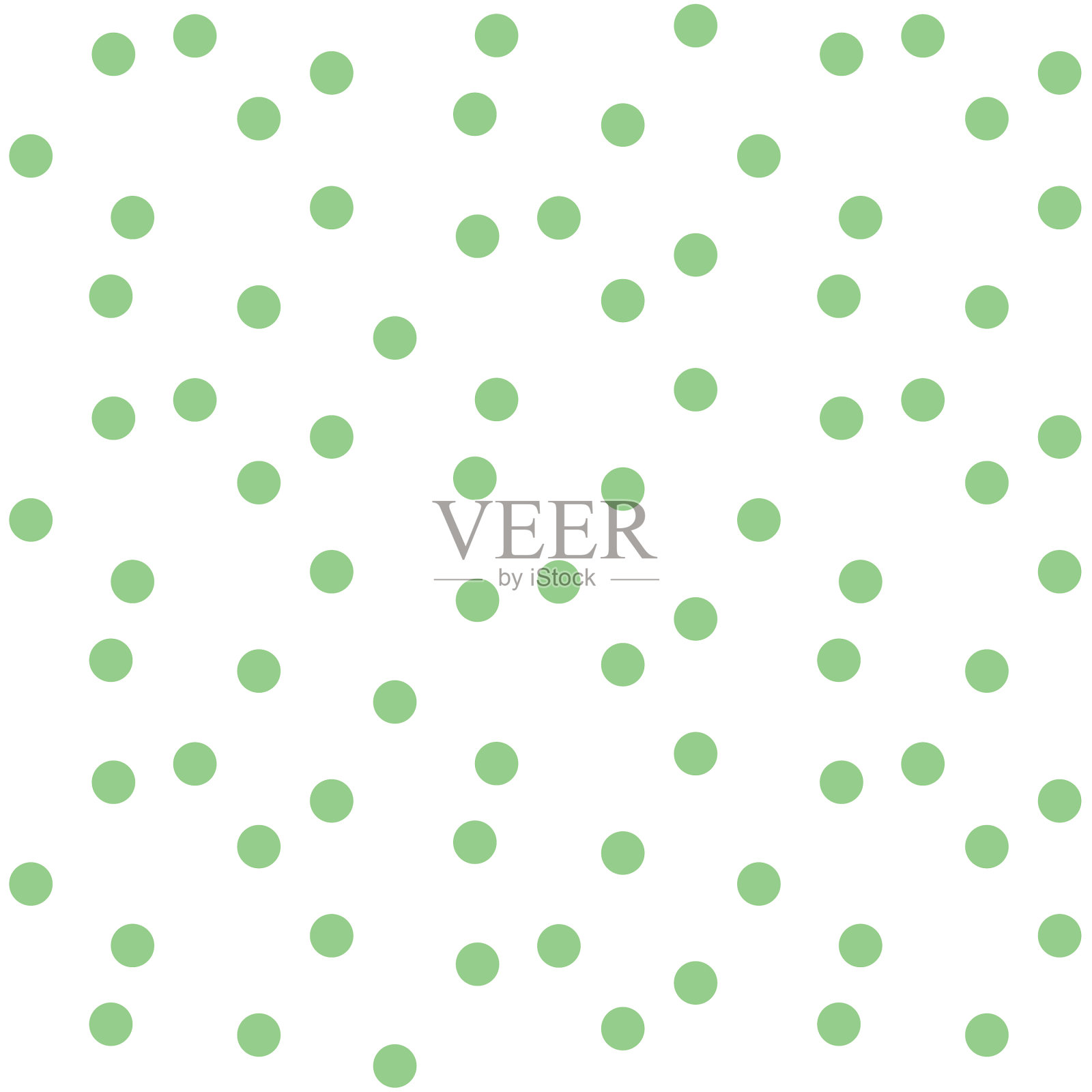 绿点圆点，柔和简单的无缝图案插画图片素材