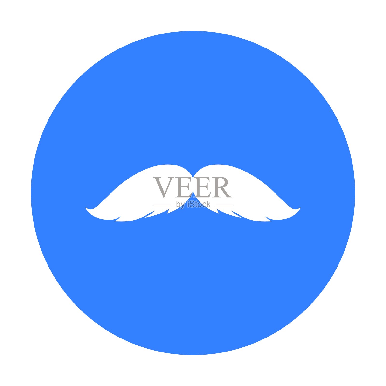 男子的胡子图标在黑色风格孤立上插画图片素材