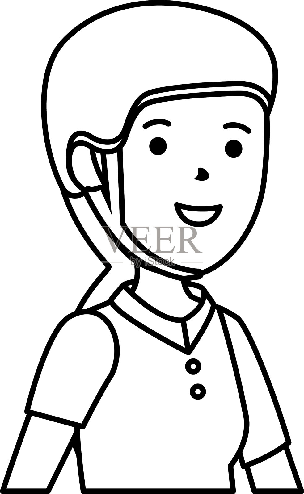 戴着极限运动头盔的快乐年轻女子设计元素图片